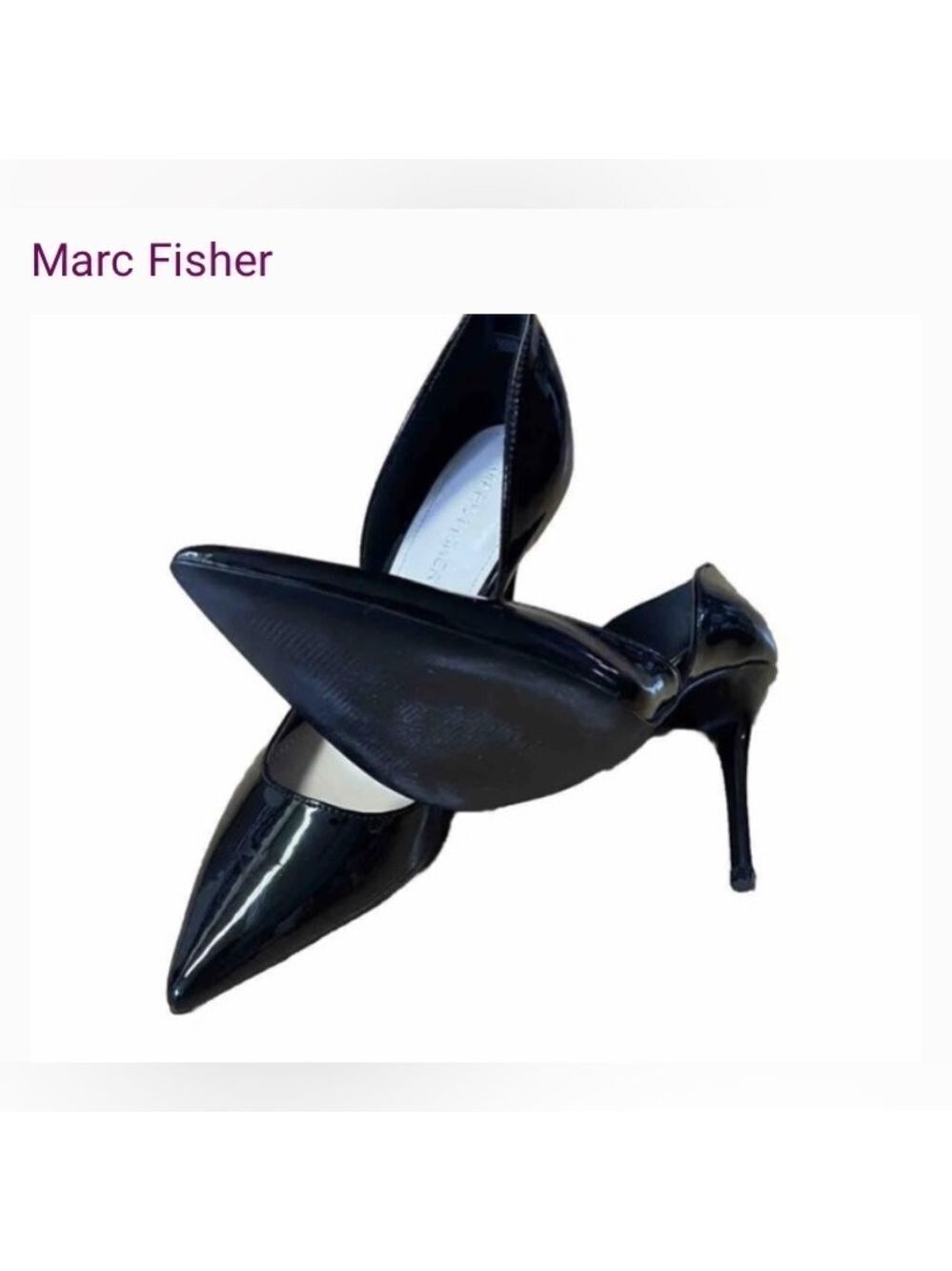 Marc Fisher Frisk Patent Leather Stiletto 3 1/2" High Heels W10